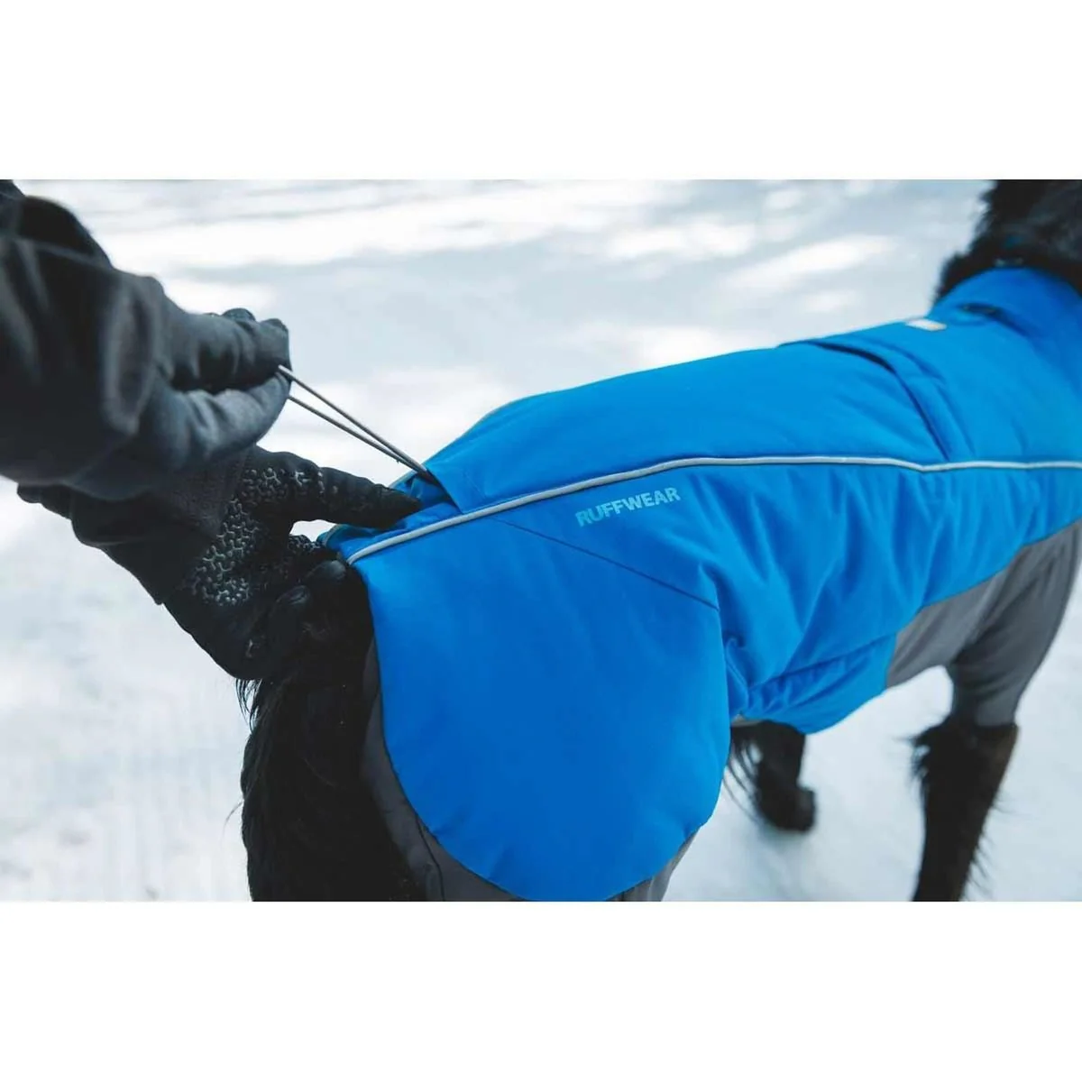 Ruffwear Vert Coverall Dog Snow Suit in Blue Pool (Large) - Image 3