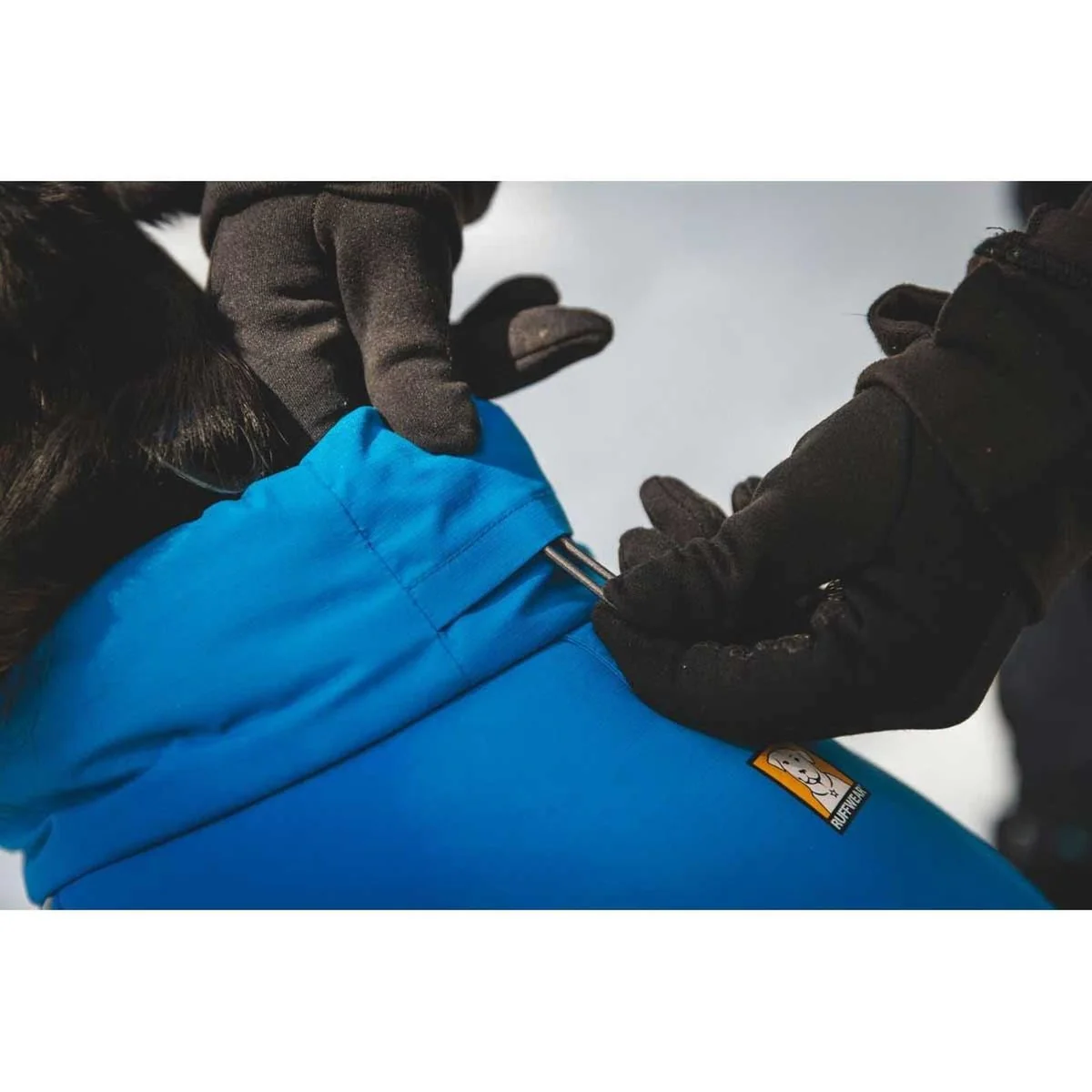 Ruffwear Vert Coverall Dog Snow Suit in Blue Pool (X Small) - Image 4