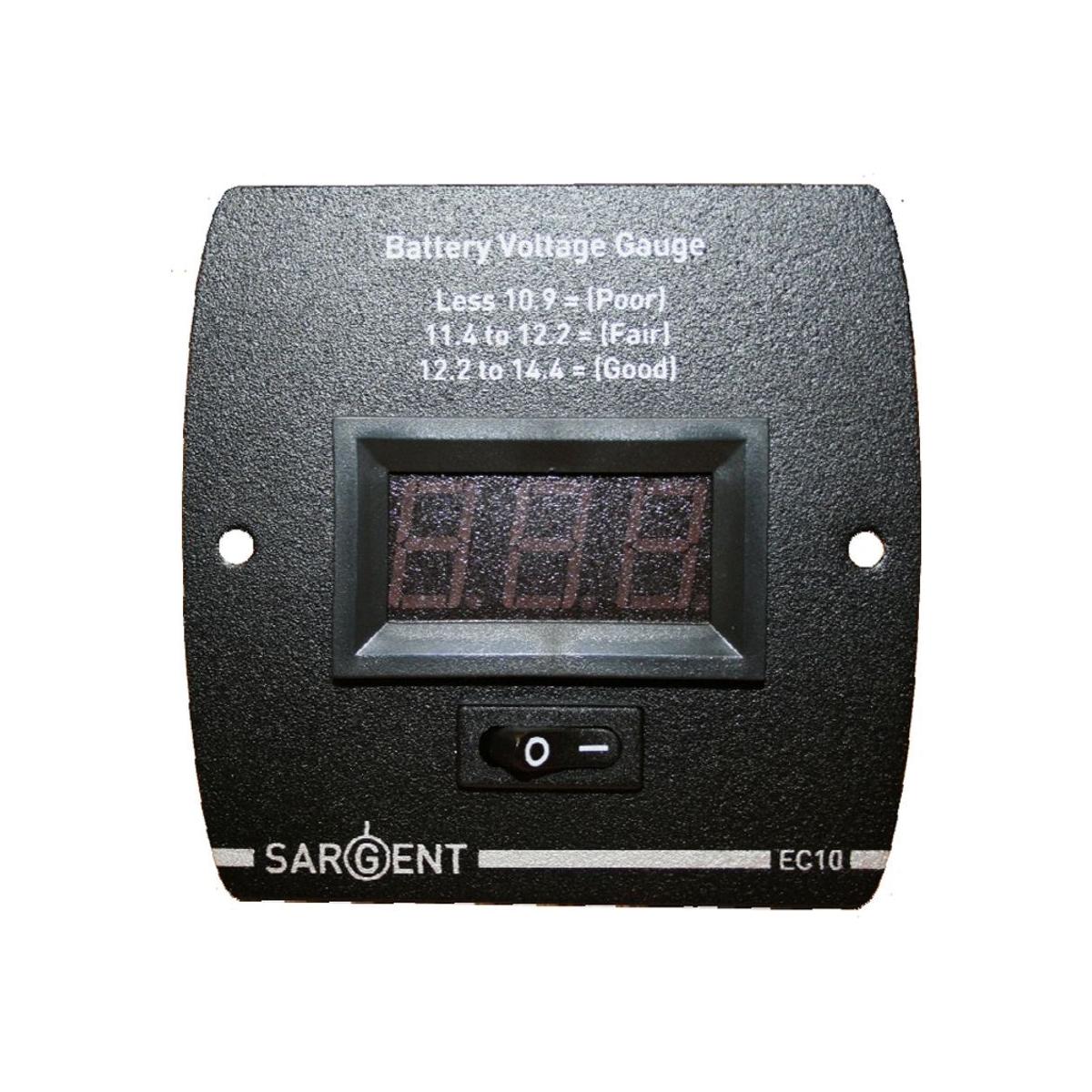 Sargent EC10 Digital Control Panel Battery Voltage Gauge
