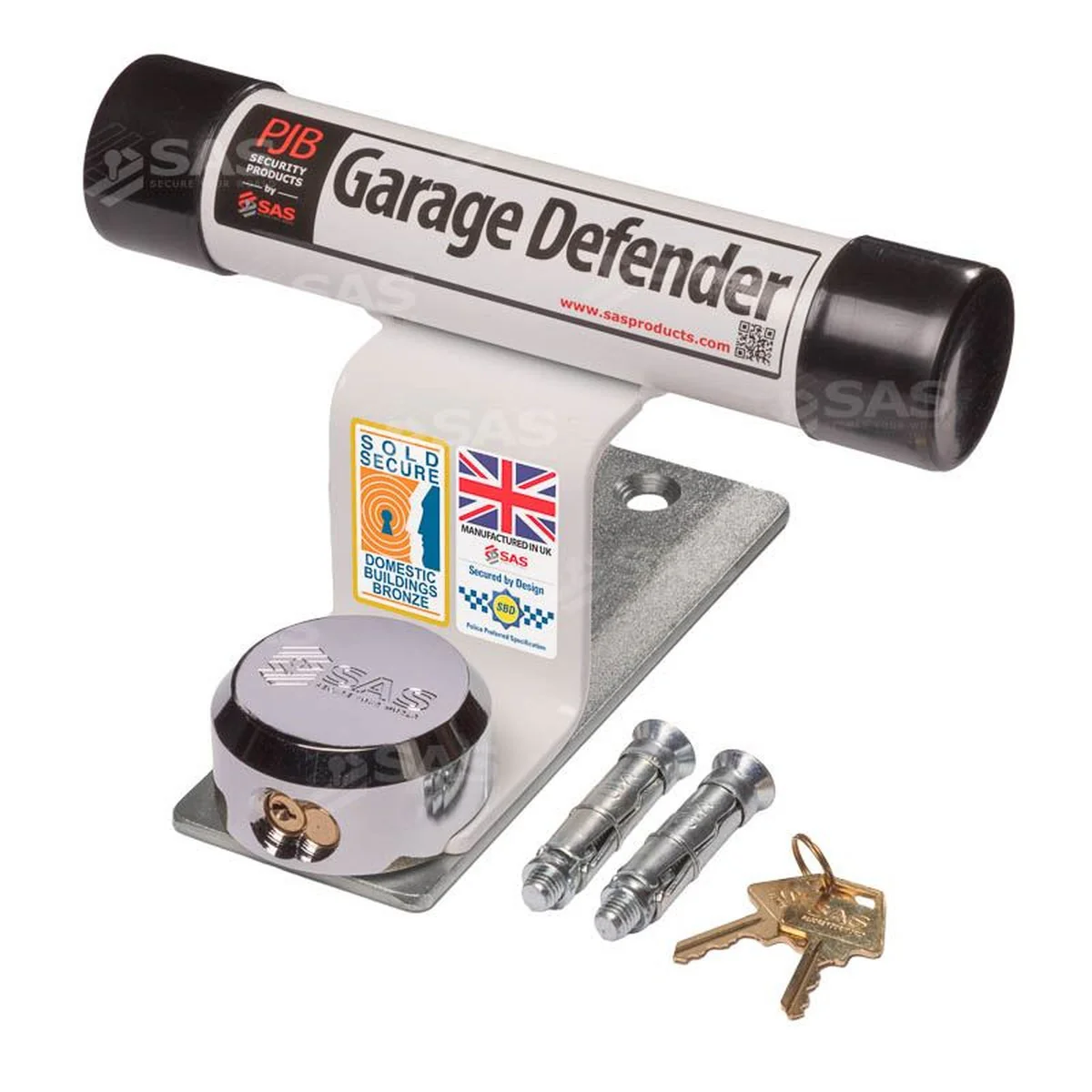 SAS Garage Defender Master and Padlock Tarmac / White / Lock Standard - Image 3