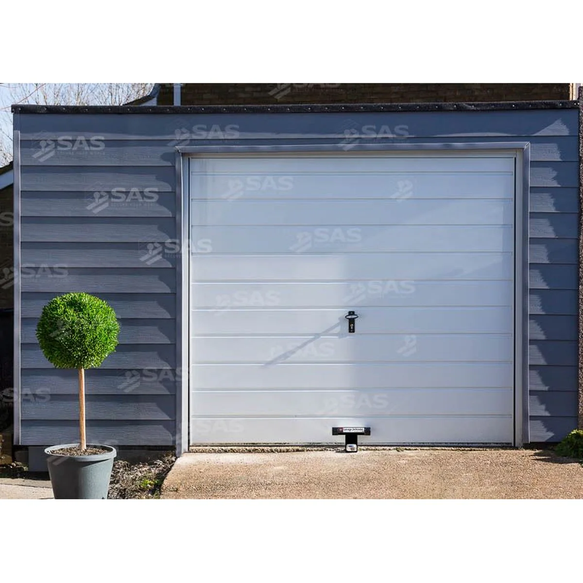 SAS Garage Defender Master and Padlock Tarmac / White / Lock Standard - Image 6
