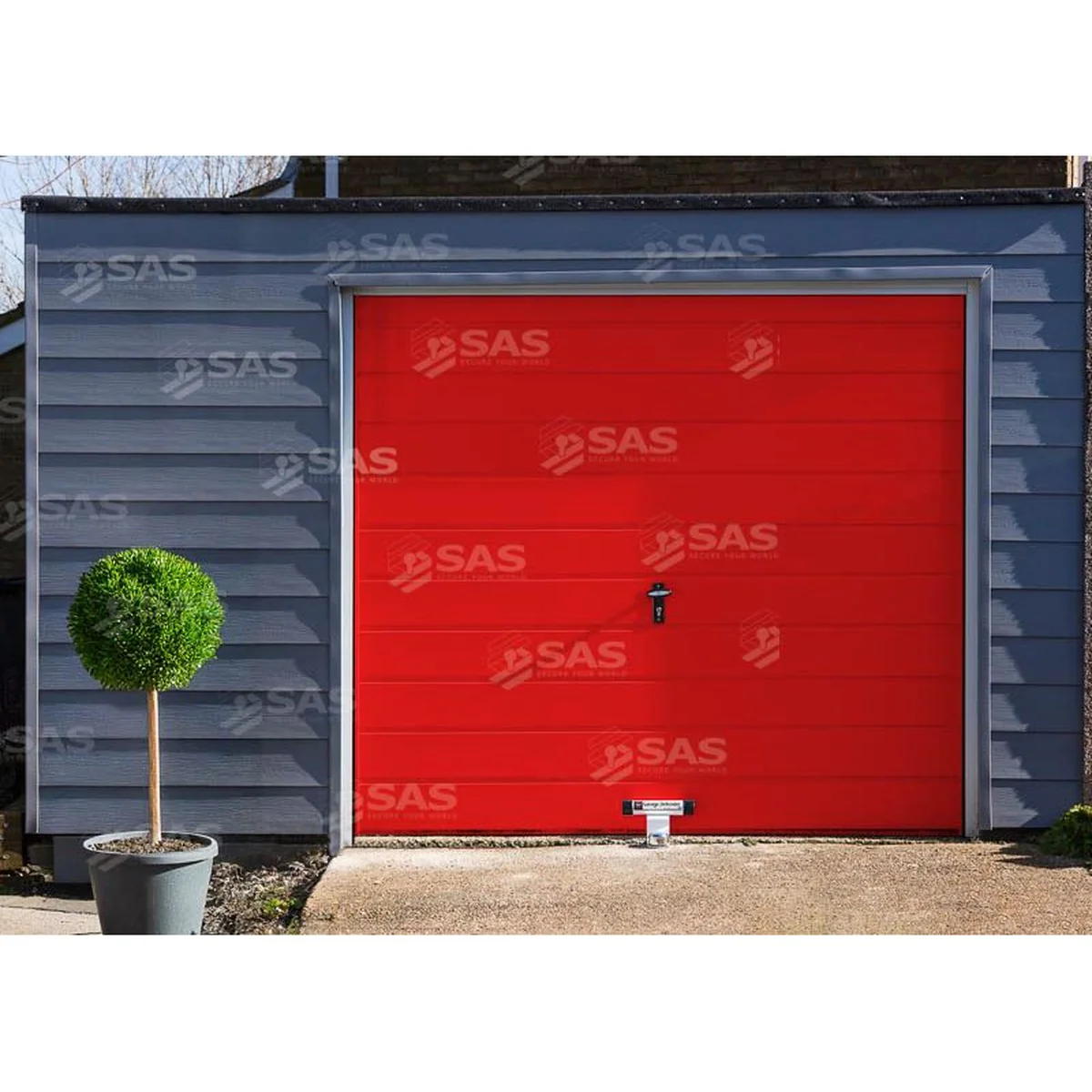 SAS Garage Defender Master and Padlock Tarmac / White / Lock Standard - Image 7