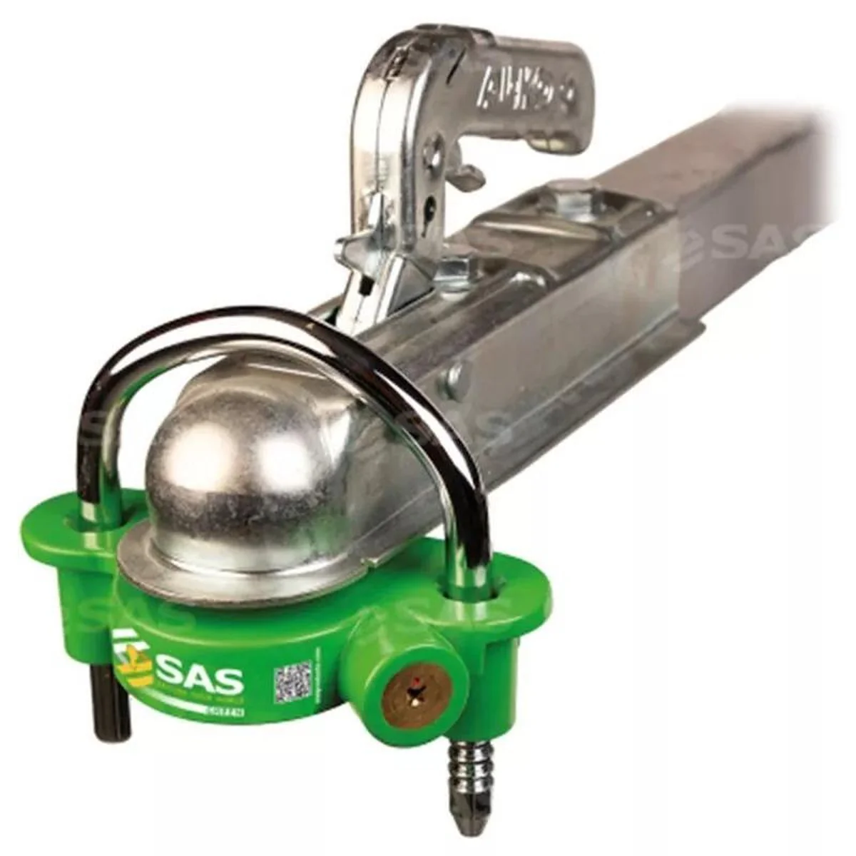 SAS Green Hitchlock Caravan Trailer Universal Hitch Coupling Tow Ball Lock Security - Image 4