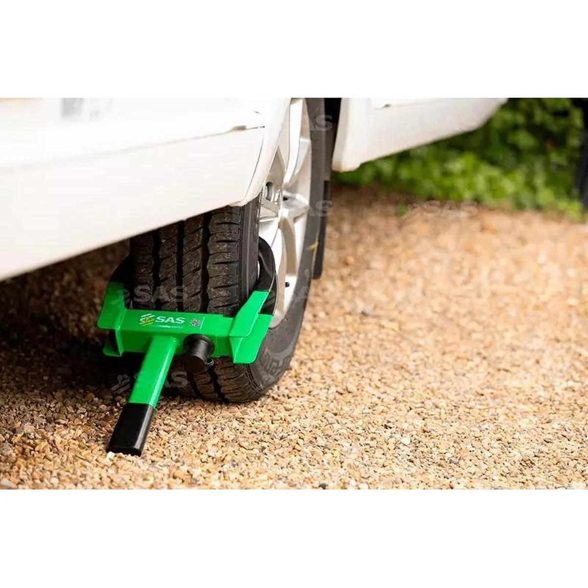SAS Green Series V2 Wheel Clamp Lightweight Secure Theft Deterrent Caravan Trailer Wheels - Image 2