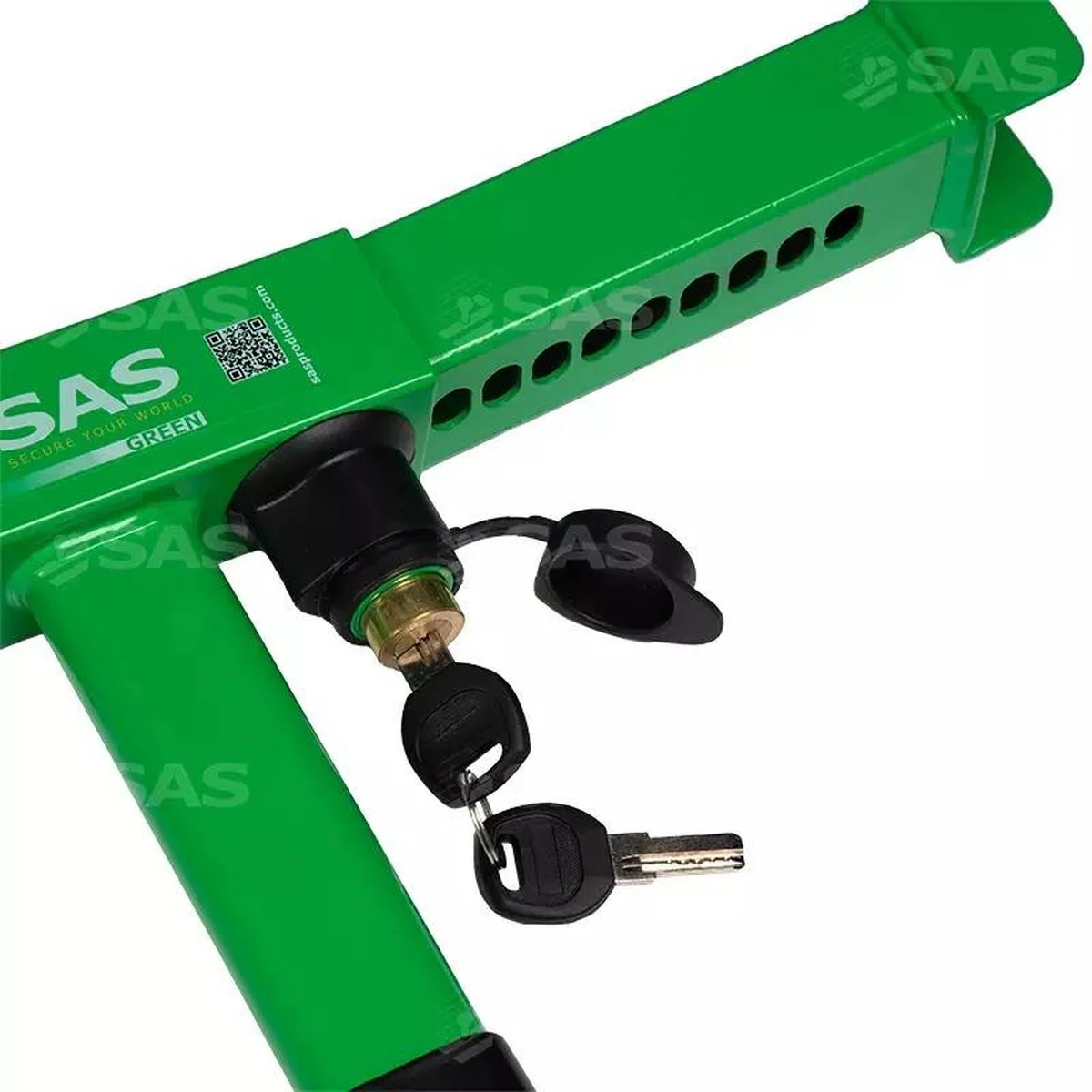 SAS Green Series V2 Wheel Clamp Lightweight Secure Theft Deterrent Caravan Trailer Wheels - Image 3