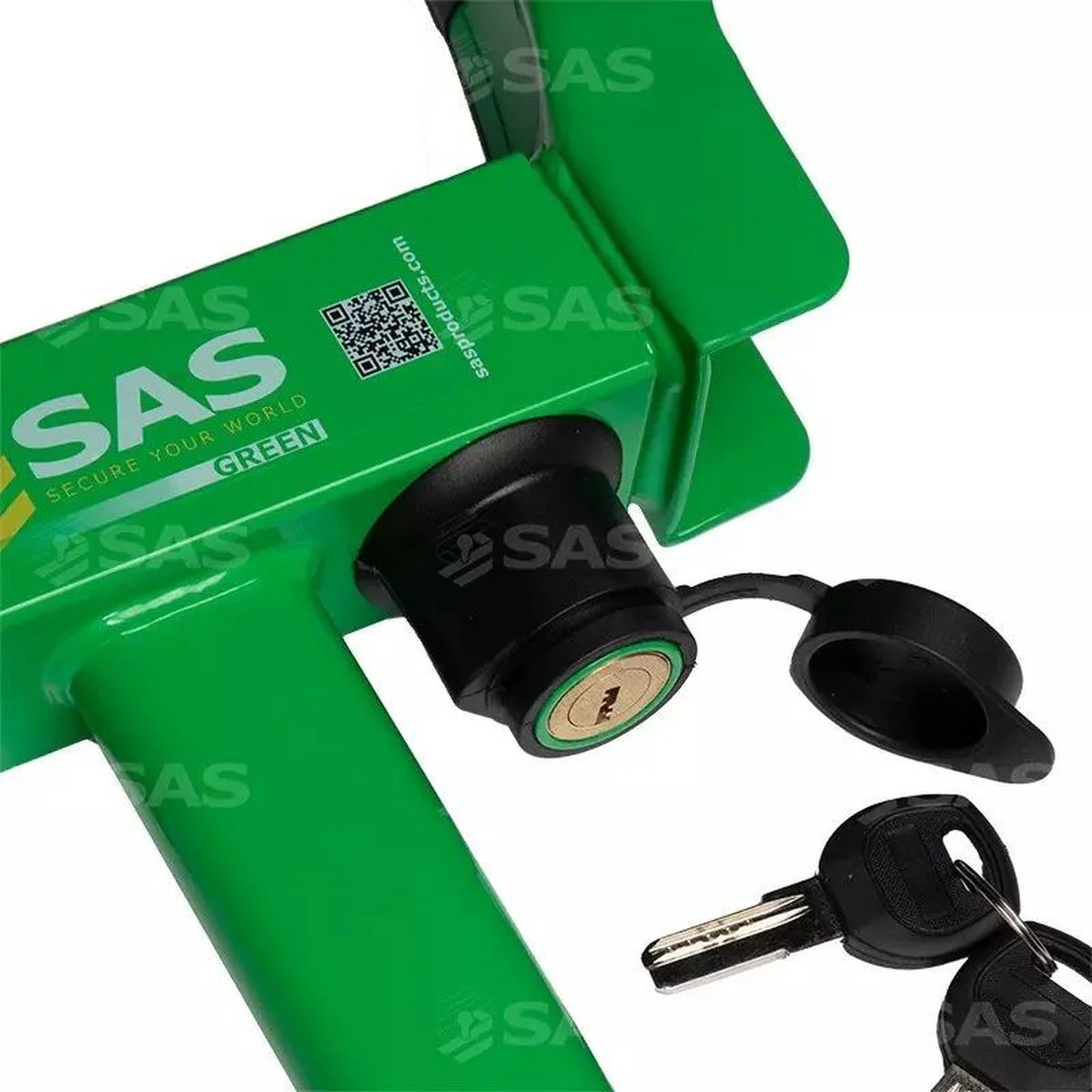 SAS Green Series V2 Wheel Clamp Lightweight Secure Theft Deterrent Caravan Trailer Wheels - Image 5