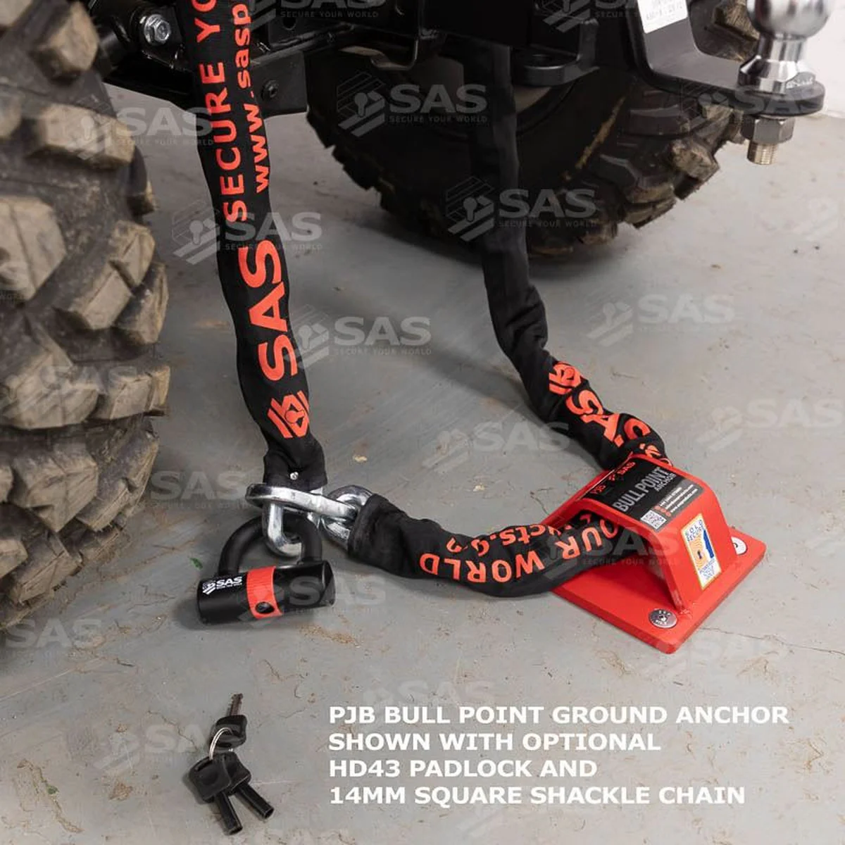 SAS PJB Bull Point Ground Anchor  Bolt down - Image 3