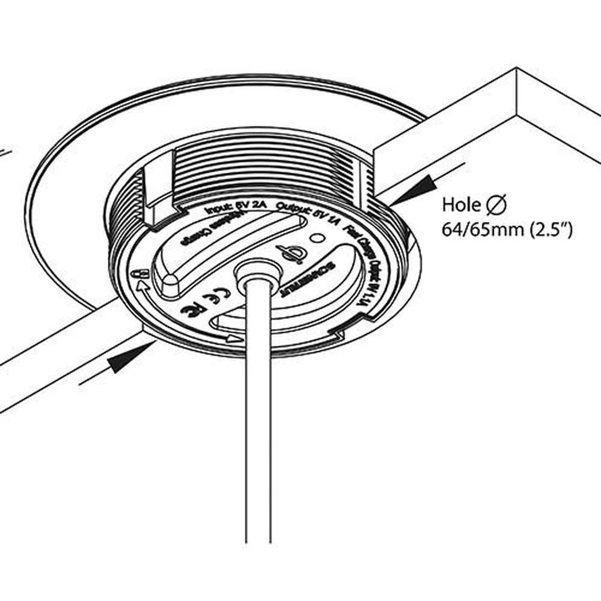 Scanstrut ROKK Surface Mount Wireless Charger (12V & 24V) - Image 2
