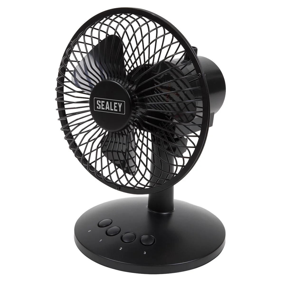 Sealey 150mm 6" 3 Speed Oscillating Desk Fan Home Office Portable USB or Battery - Image 3