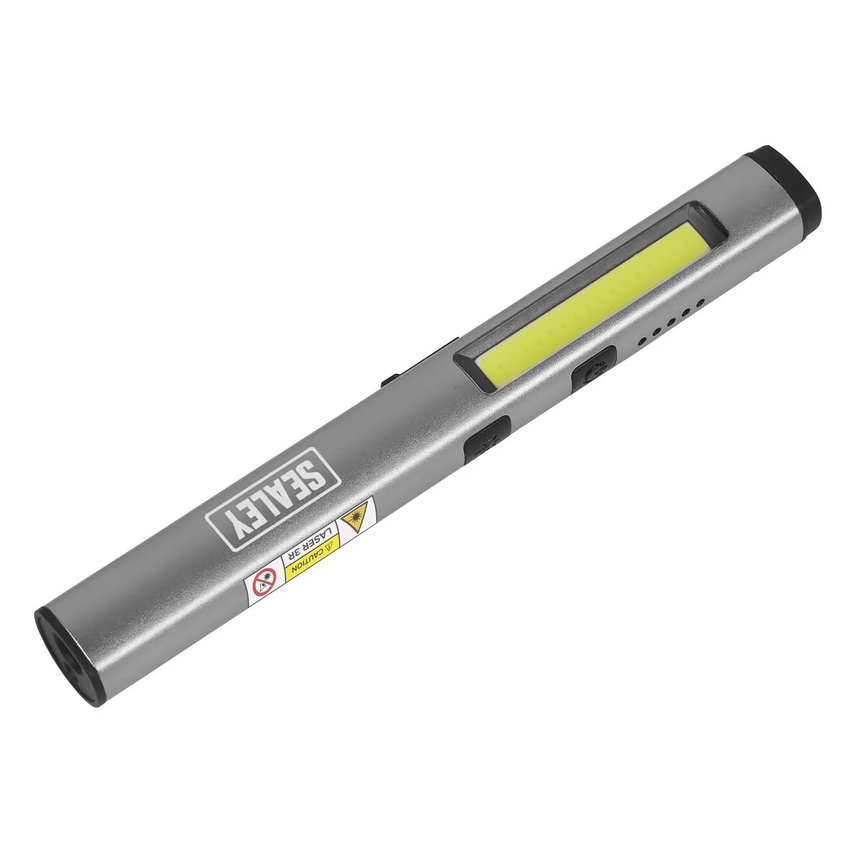 Sealey Penlight Torch with UV 5W COB & 3W SMD LED with Laser Pointer Rechargeabl - Image 5
