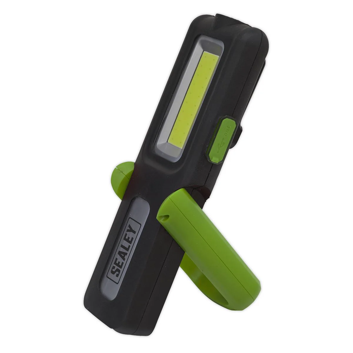 Sealey Rechargeable Inspection Lamp Green 5W COB+3W LED+Power Bank LED318G - Image 2