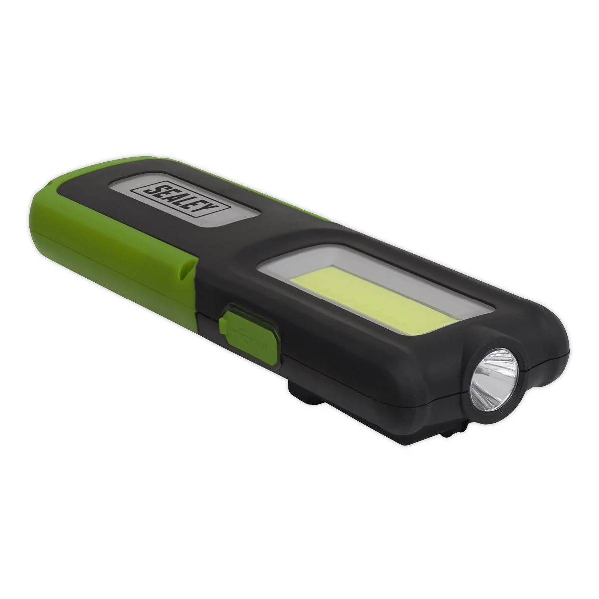 Sealey Rechargeable Inspection Lamp Green 5W COB+3W LED+Power Bank LED318G - Image 5