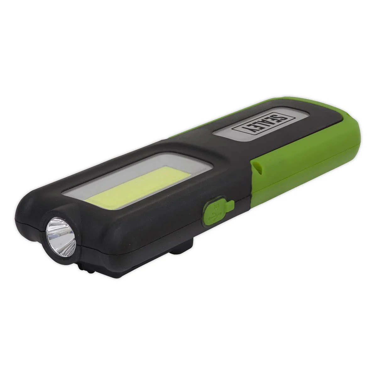Sealey Rechargeable Inspection Lamp Green 5W COB+3W LED+Power Bank LED318G - Image 6