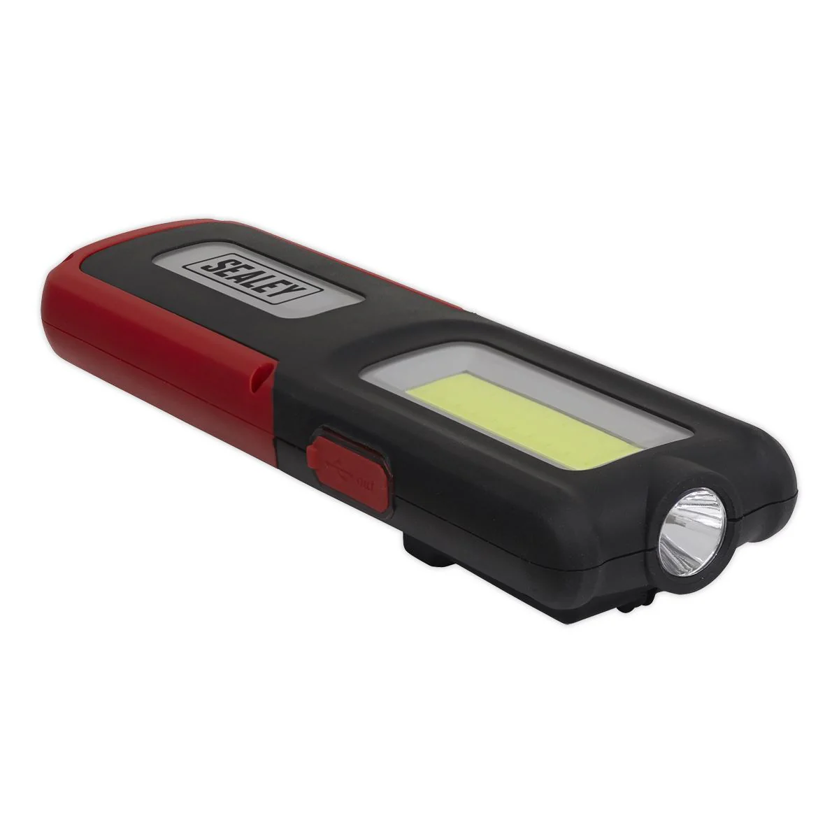 Sealey Rechargeable Inspection Lamp Red 5W COB+3W LED+Power Bank LED318R - Image 3