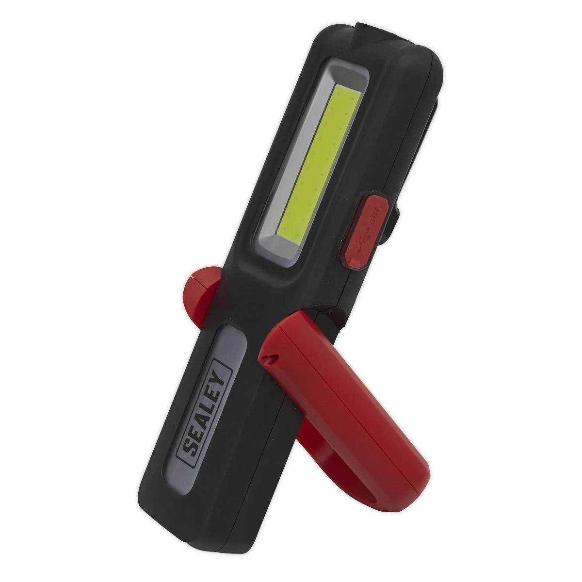 Sealey Rechargeable Inspection Lamp Red 5W COB+3W LED+Power Bank LED318R - Image 5