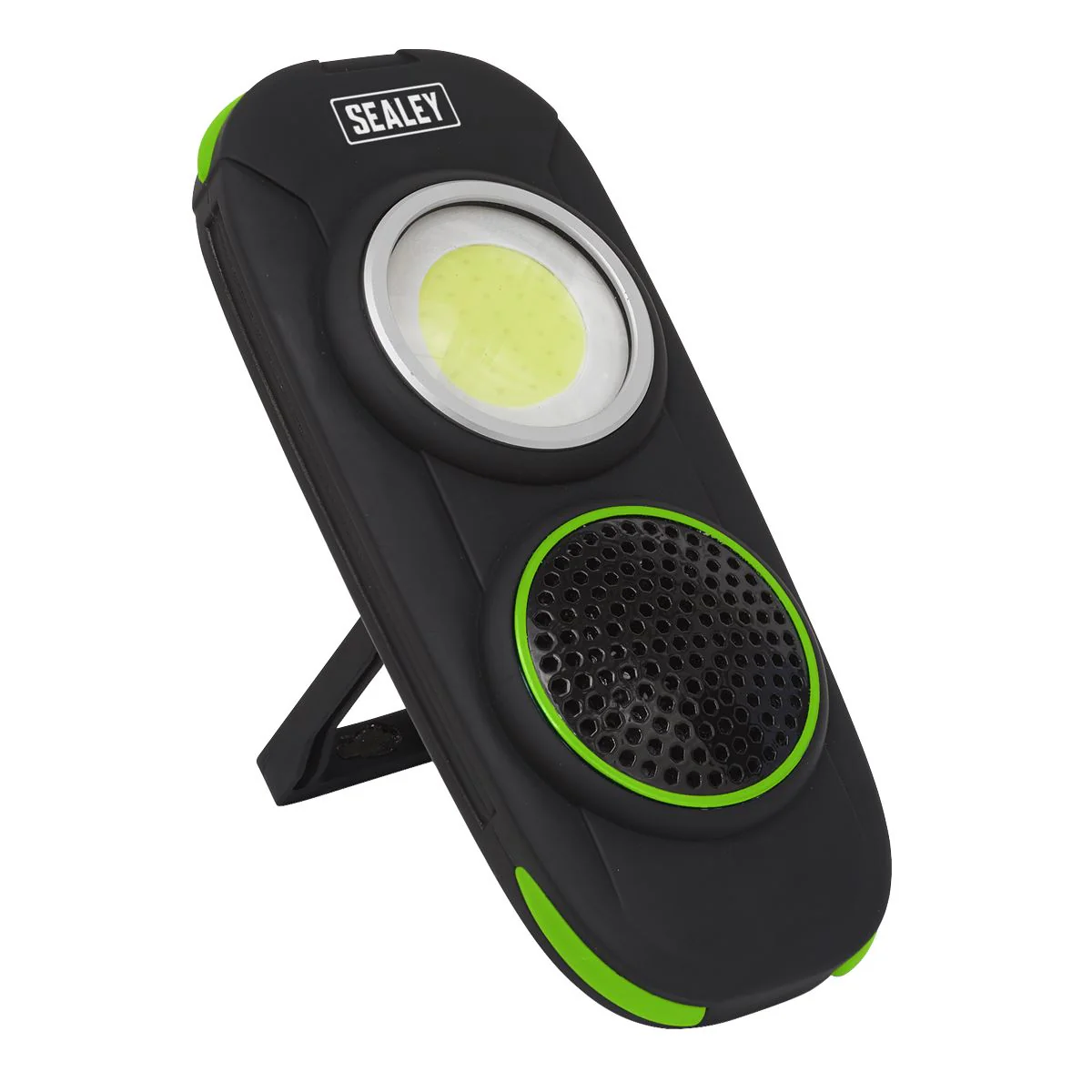 Sealey Rechargeable Torch Light Wireless Speaker 10W COB LED 500 Lumens Lamp
