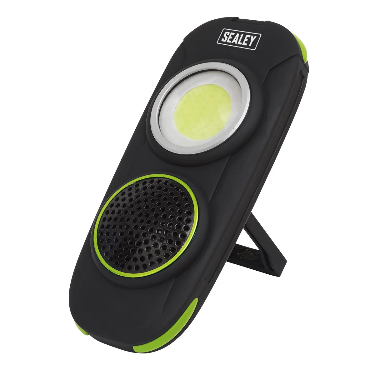 Sealey Rechargeable Torch Light Wireless Speaker 10W COB LED 500 Lumens Lamp - Image 3