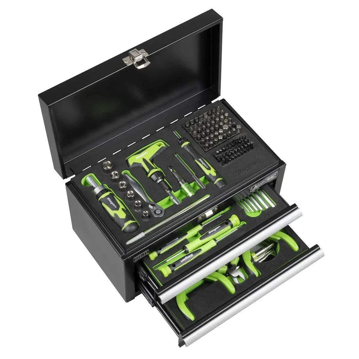 Sealey S01335 Siegen Mini Toolbox 2 Drawer with Tool Kit 111pc - Image 5