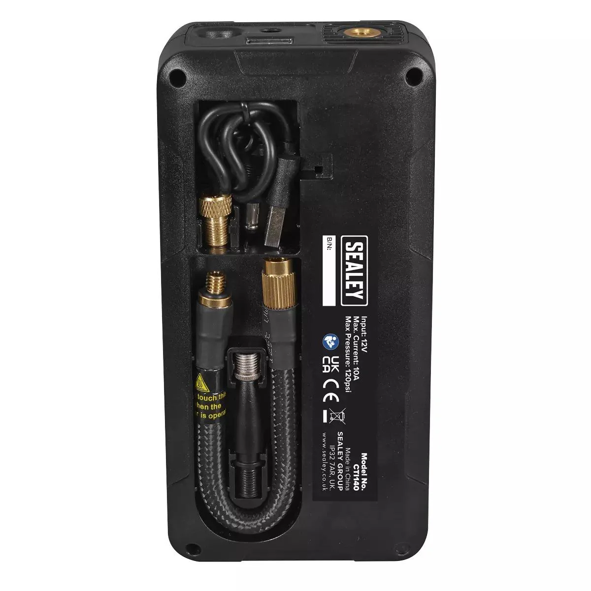 Sealey Tyre Inflator & Power Bank with Worklight Rechargeable 12v, CTI140 - Image 11