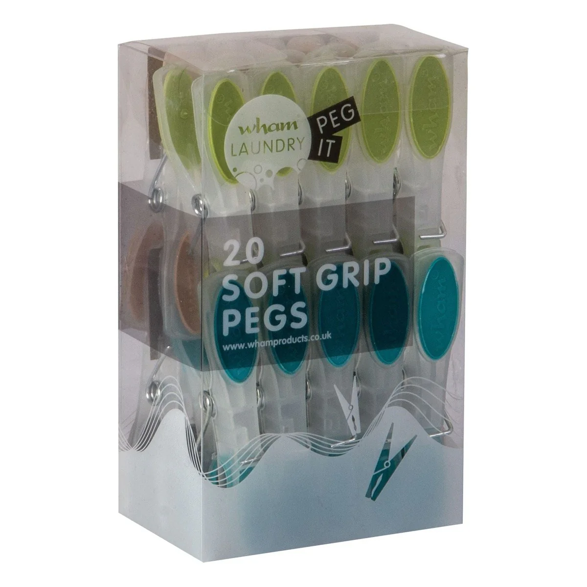 set of 20 soft touch clothes pegs B1009 - Image 4