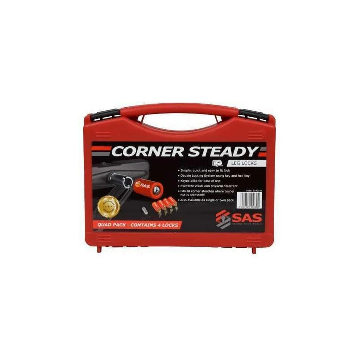 Set of 4 SAS Heavy Duty Caravan Tourer Corner Steady Stabiliser Leg Locks - Image 5