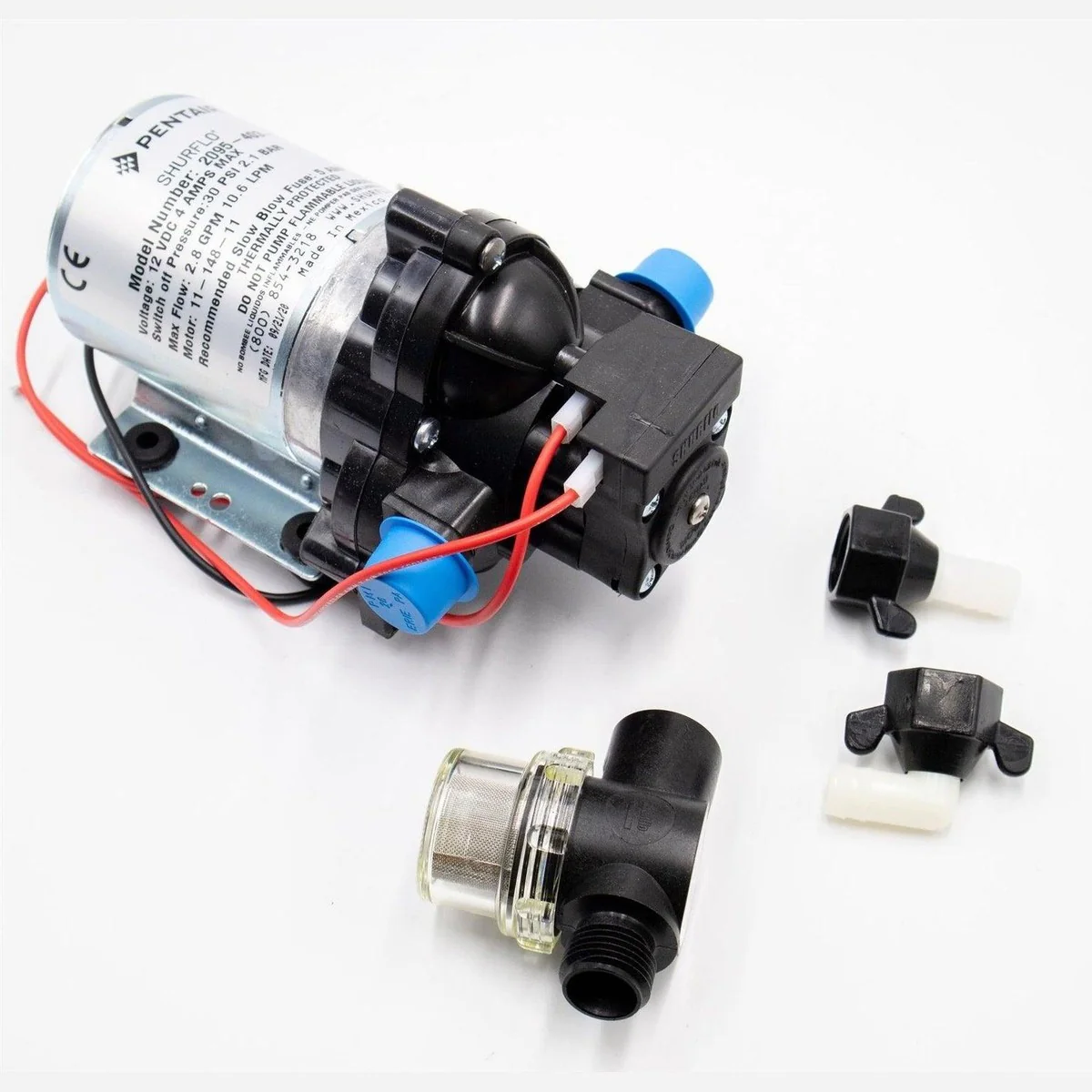Shurflo Trial King 10 30 PSI 12v 10.6 LPM Water Pump & Filter Campervan Motorhome