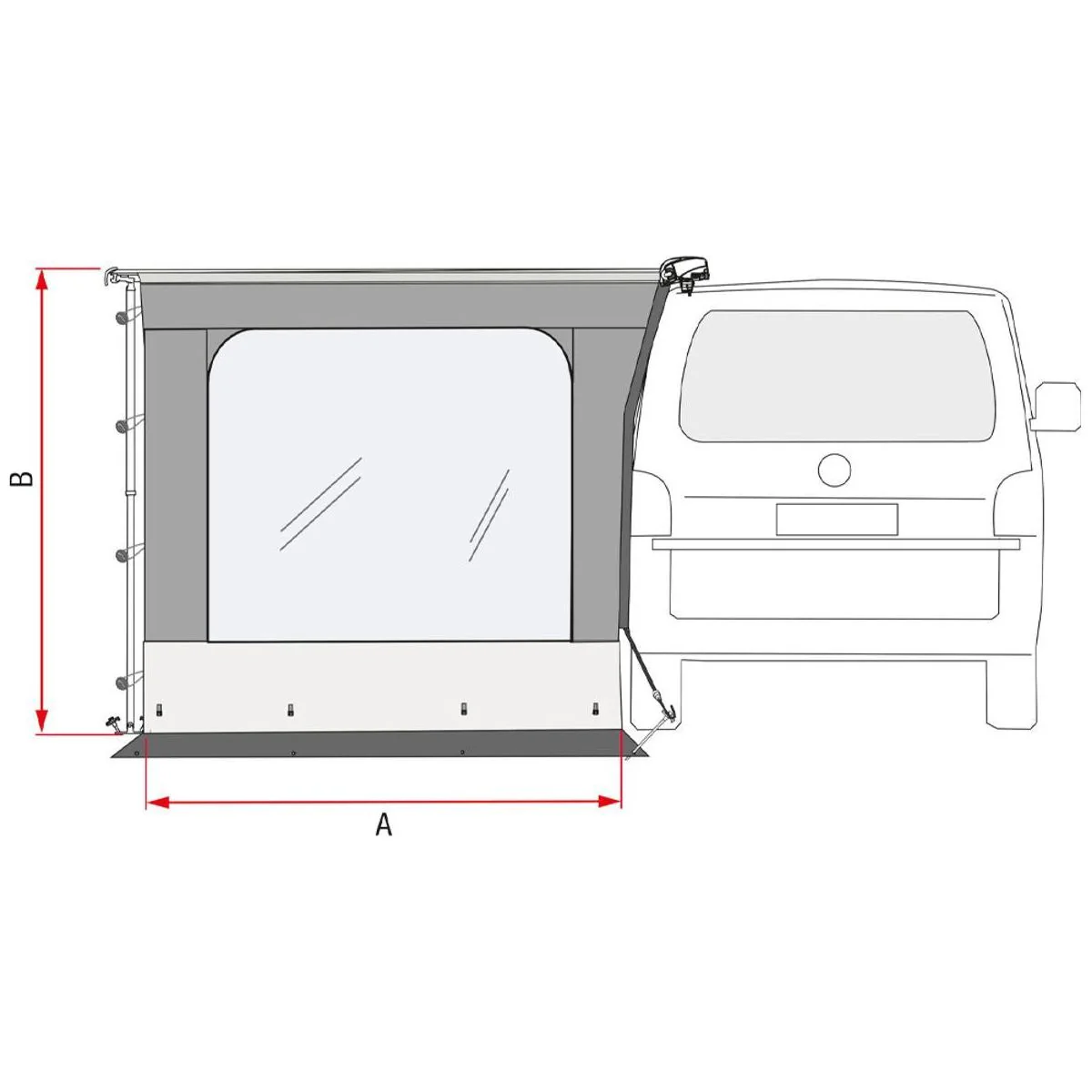 Side W Pro for Fiamma F40 Van Awnings (07979-01-) - Image 2