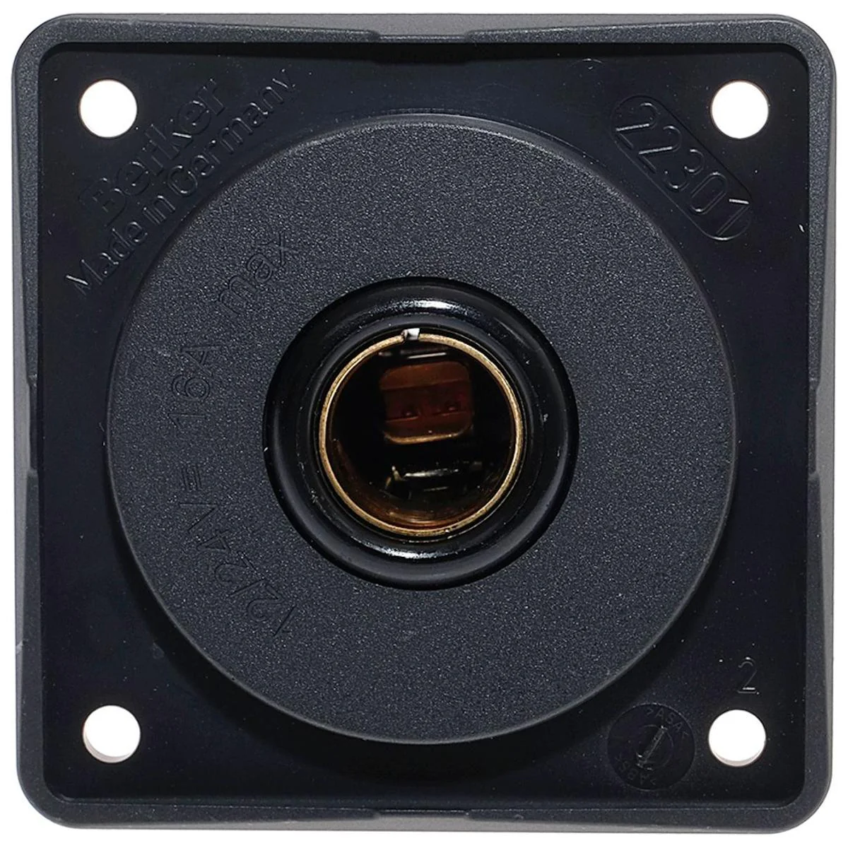 Single Pole Socket Anthracite (21223A) High Quality Socket for Your Caravan