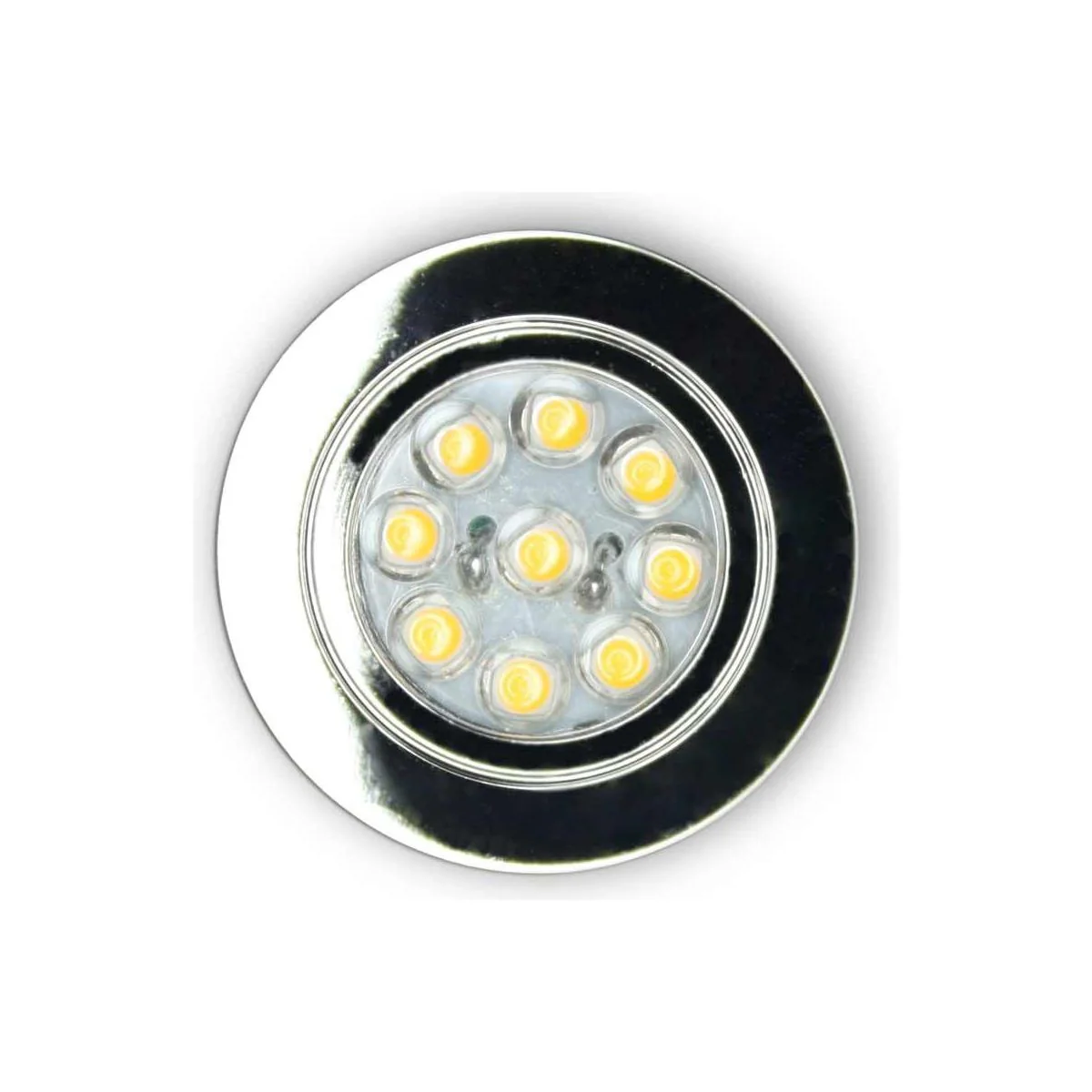 Small Metal Downlight Mirror Finish (12V / 1W / Cool White / IP20)