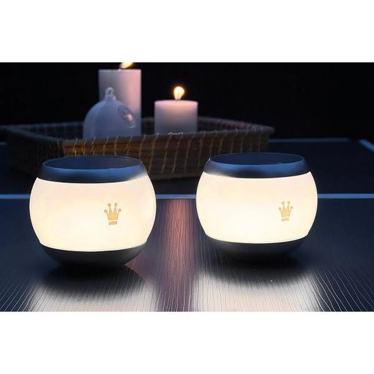 Solar-driven light for windscreens (2 pcs)