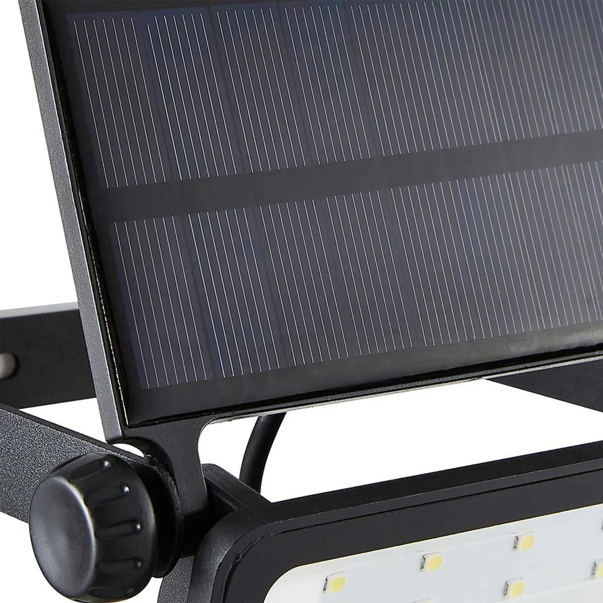 Solar Powered Security Floodlight with PIR Black (200lm / 2W) - Image 2