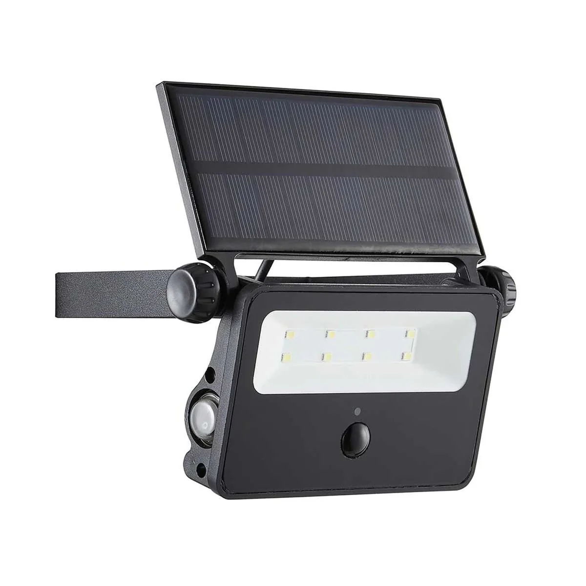 Solar Powered Security Floodlight with PIR Black (200lm / 2W) - Image 3