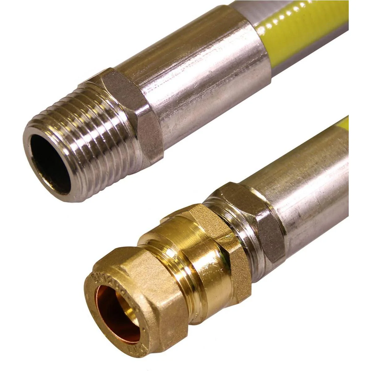 Stainless Hose Assembly 1 2 Metre 1/2" x 22mm Caravan/Motorhome - Image 2
