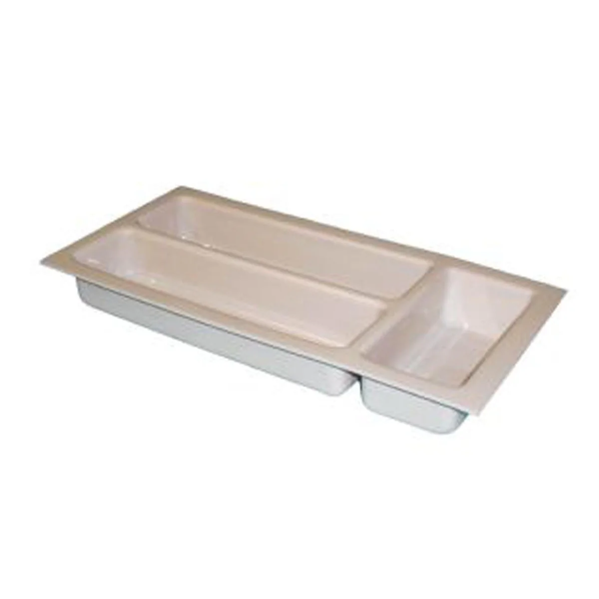 Stay Organized on the Go with the Small Ivory Cutlery Tray for Caravans and Motorhomes