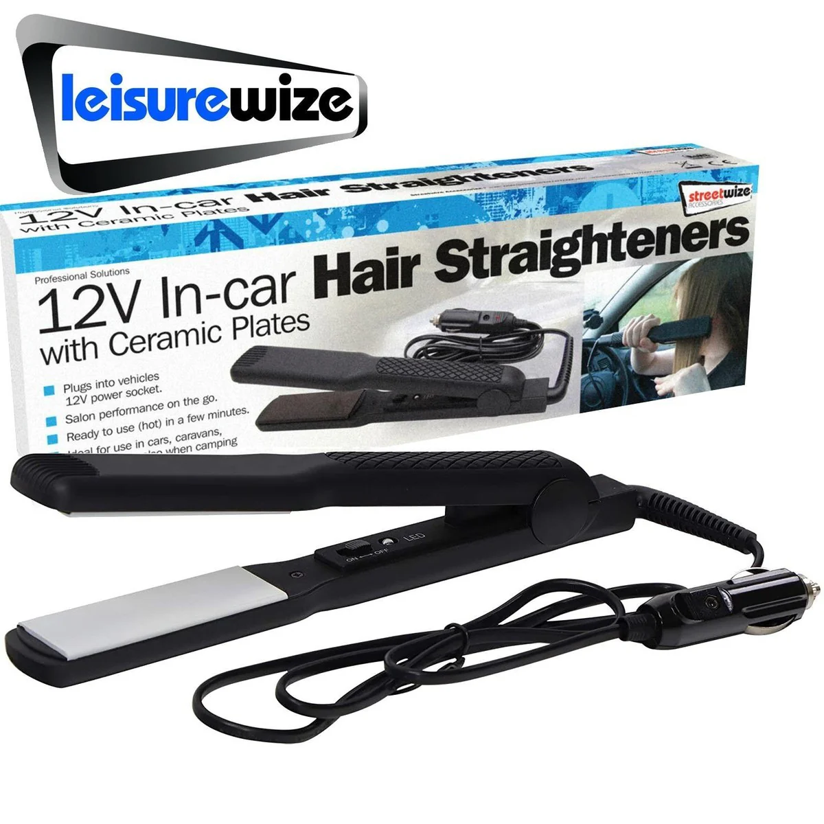 Streetwize 12V Travel Hair Straighteners - Image 2