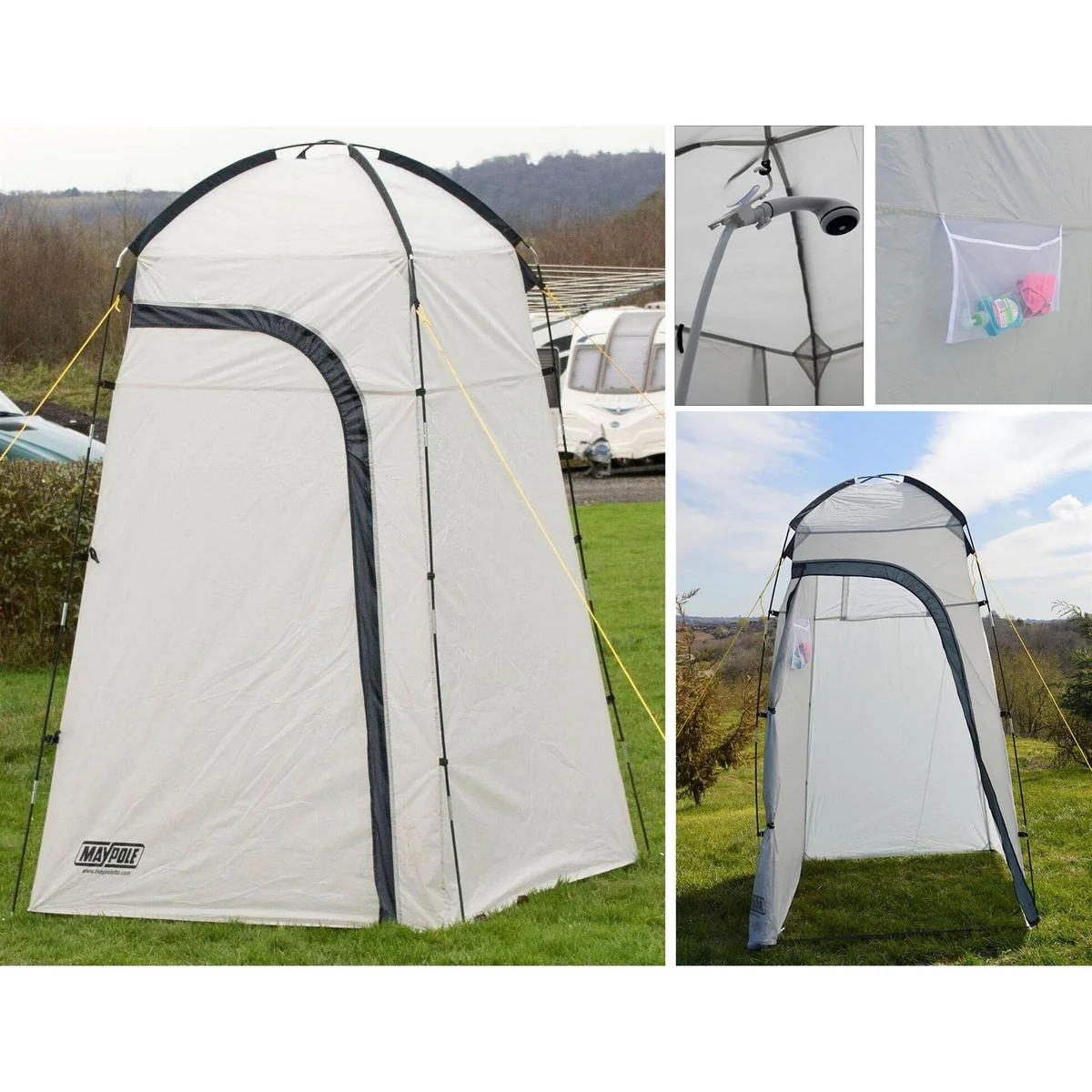 Streetwize 12v Porta Shower Portable 12 volt Camping Caravan & Shower Tent - Image 3