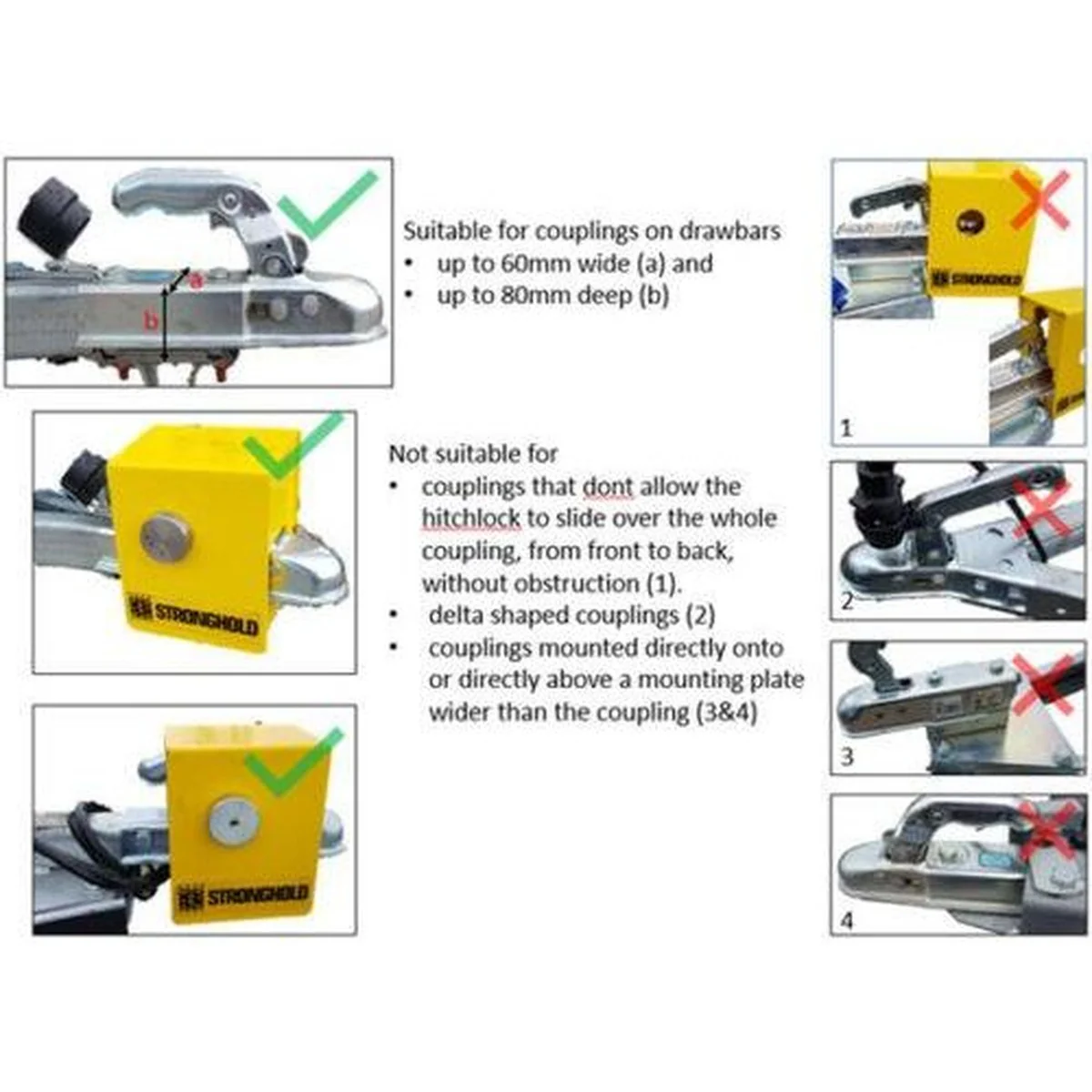 Stronghold SH5410 Strongbox Hitchlock For Knott, Steelpress And Winterhoff Hitch - Image 6