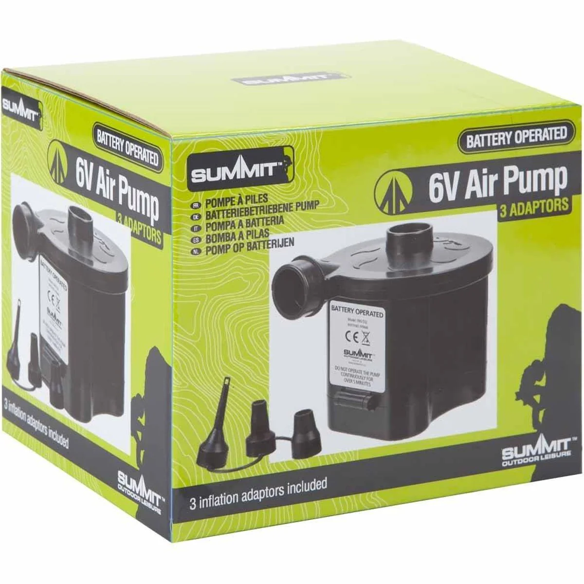 Summit Battery Powered Powerful Air Pump for Air Bed Mattress Inflatables Boat - Image 3