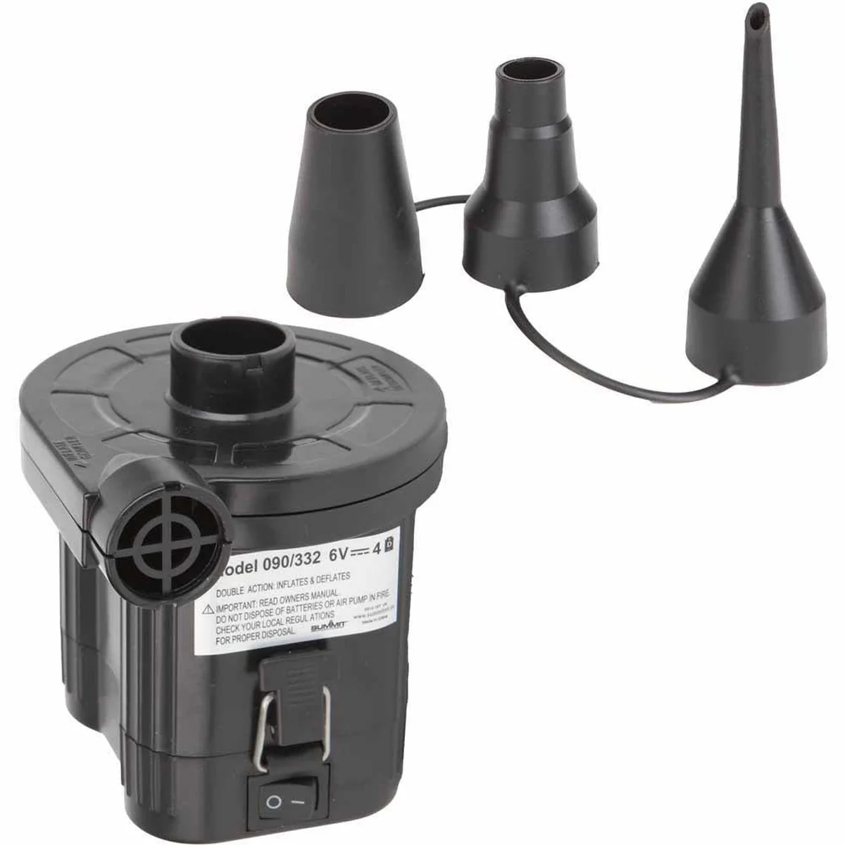 Summit Battery Powered Powerful Air Pump for Air Bed Mattress Inflatables Boat - Image 4
