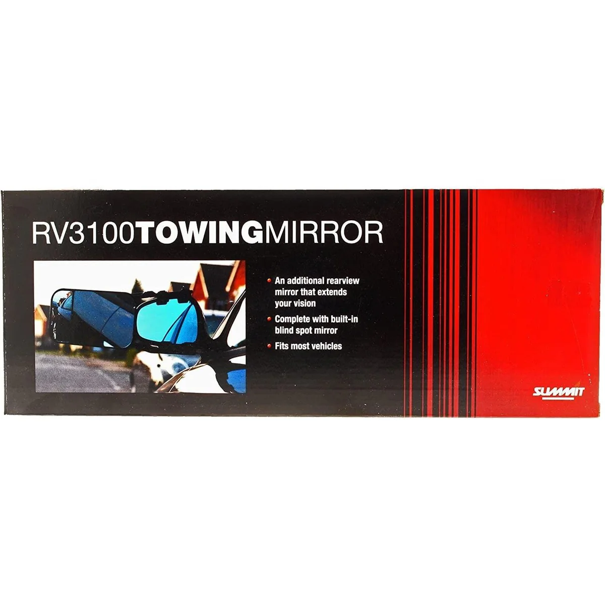 Summit Caravan Towing Mirrors Car Van Wing Mirror Extension Mirror Pair with Blind Spot - Image 3