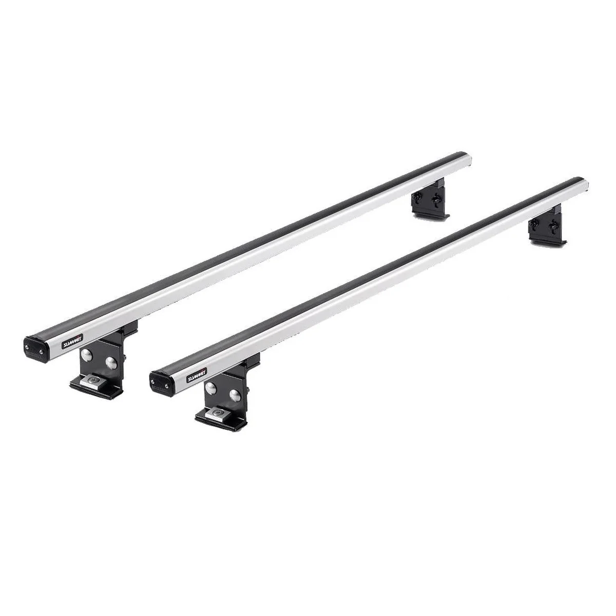 Summit Commercial 2 x Aluminium Fixed Point Roof Bars Rack 1.25m SULC-006 - Image 3