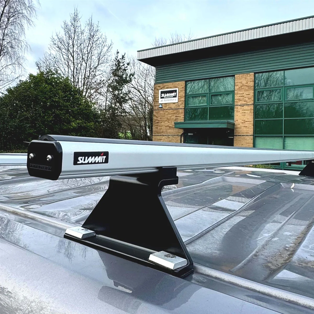 Summit Commercial 2 x Aluminium Fixed Point Roof Bars Rack 1.25m SULC-006 - Image 4