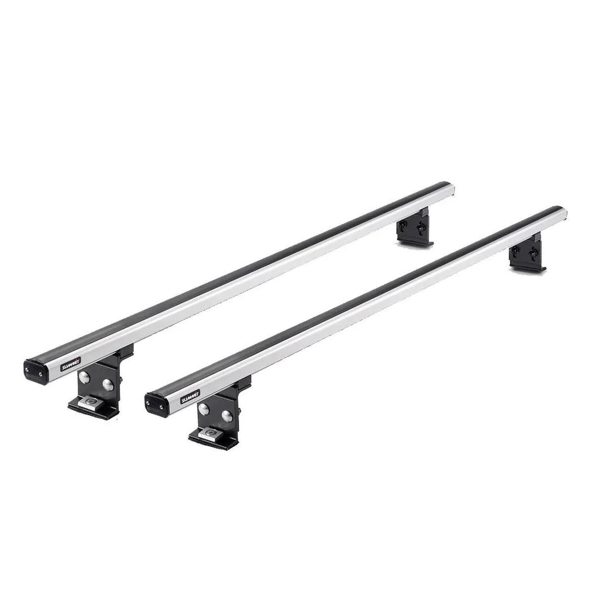 Summit Commercial 2 x Aluminium Fixed Point Roof Bars Rack 1.25m SULC-009 - Image 3