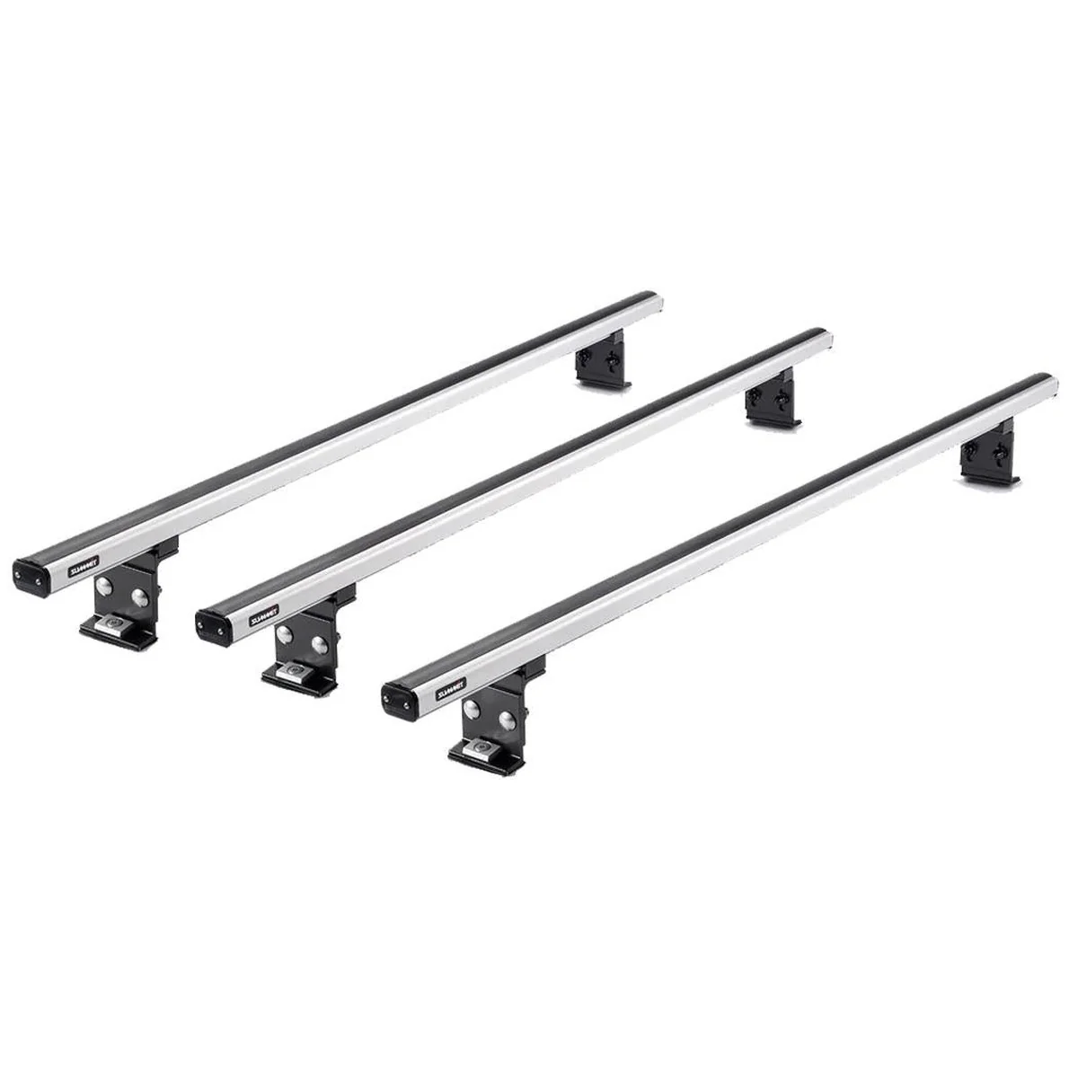 Summit Commercial 3 x Aluminium Fixed Point Roof Bars Rack 1.3m SULC-003 - Image 4