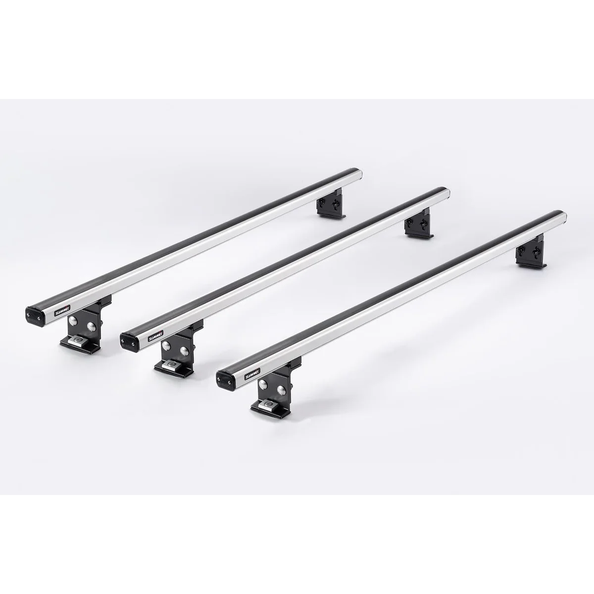 Summit Commercial 3 x Aluminium Fixed Point Roof Bars Rack 1.7m SULC-005