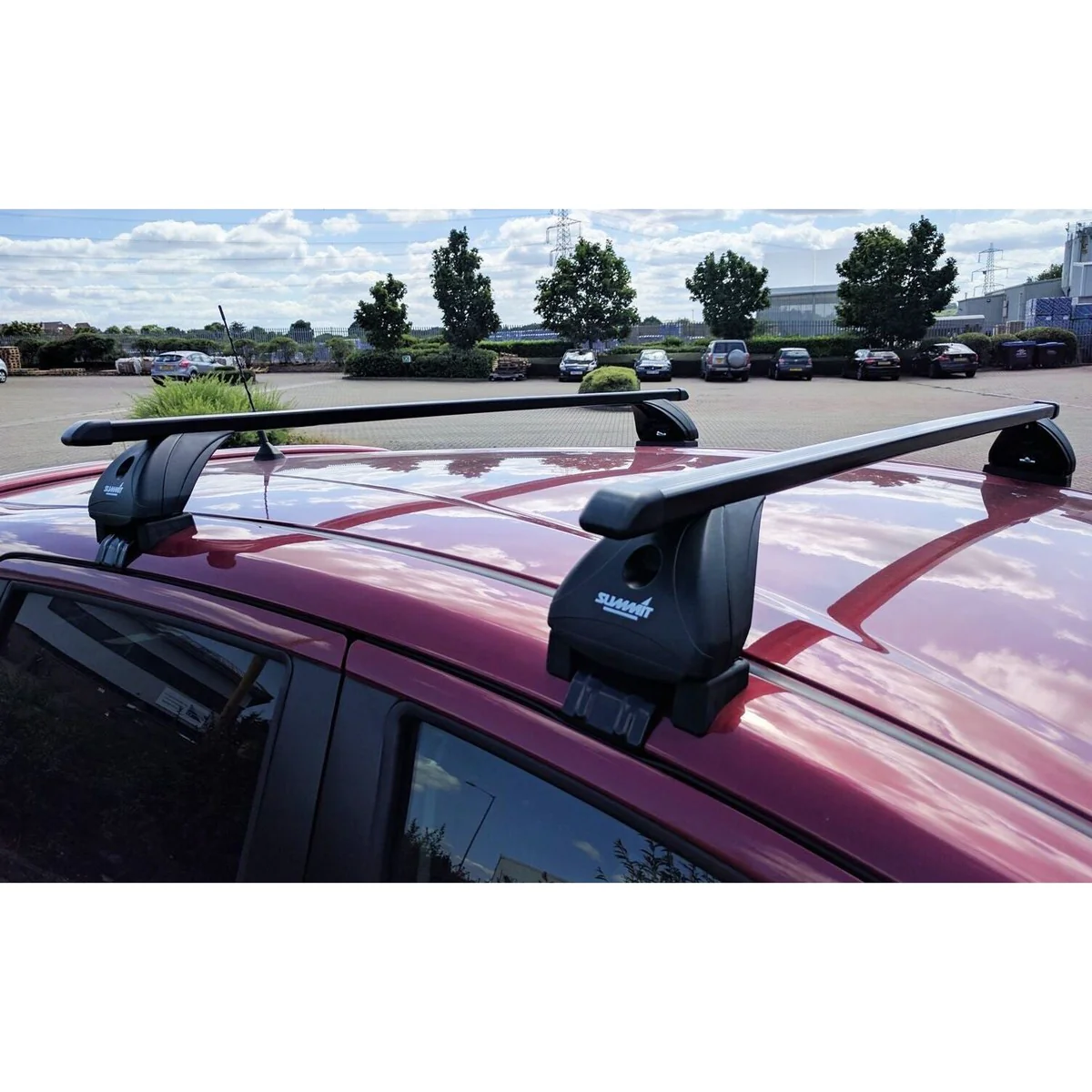 Summit Premium Steel Standard Roof Multi-Fit Roof Bars, Lockable, 1.2m, 2 Bar System - Image 5