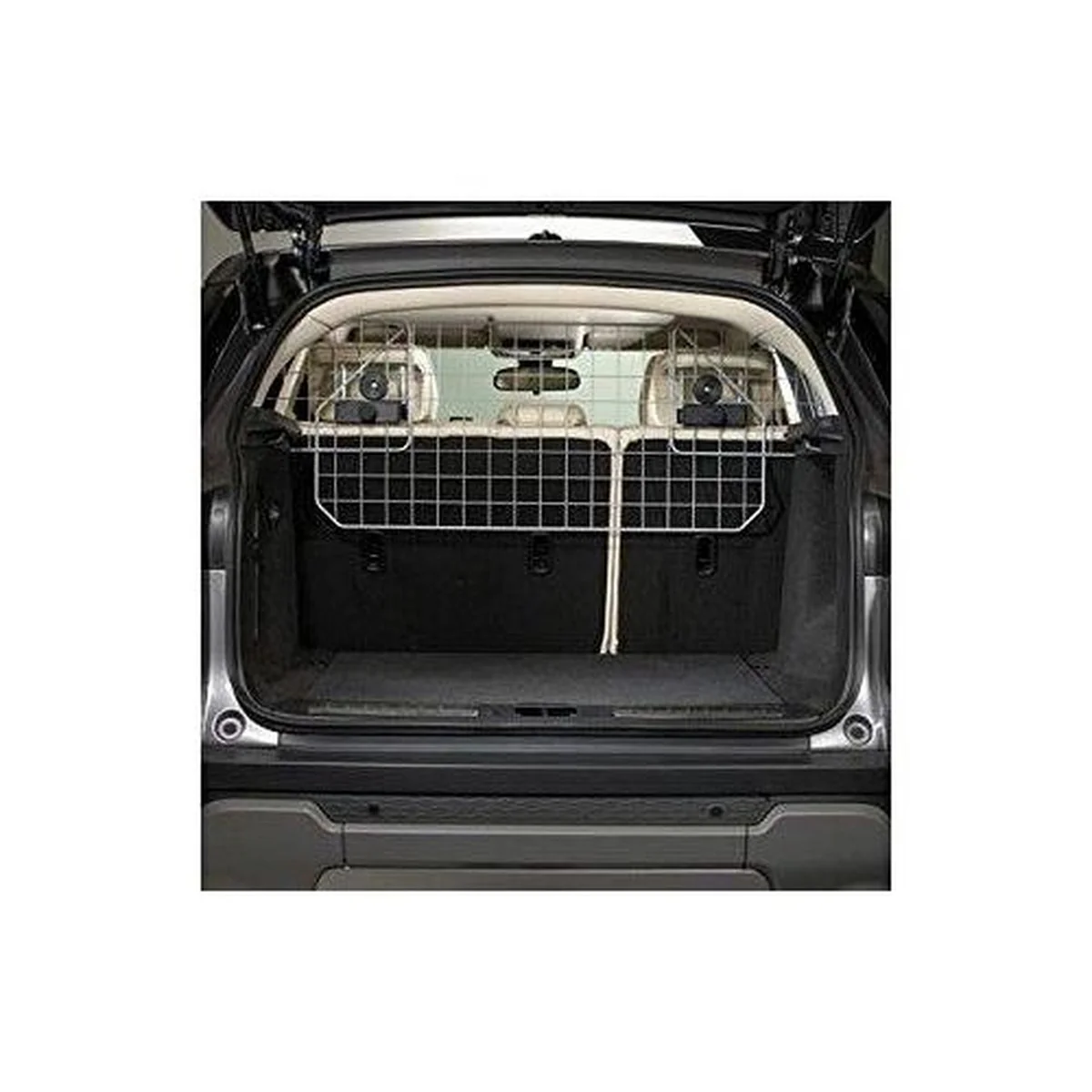 Summit Silver Metal Car Safety Wire Mesh Headrest Dog Guard Adjustable Barrier - Image 4