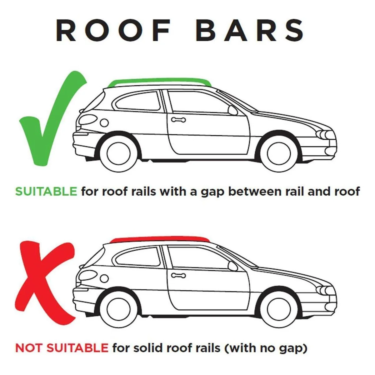 Summit Roof Bars to Fit Cars with Raised Rails - Image 7