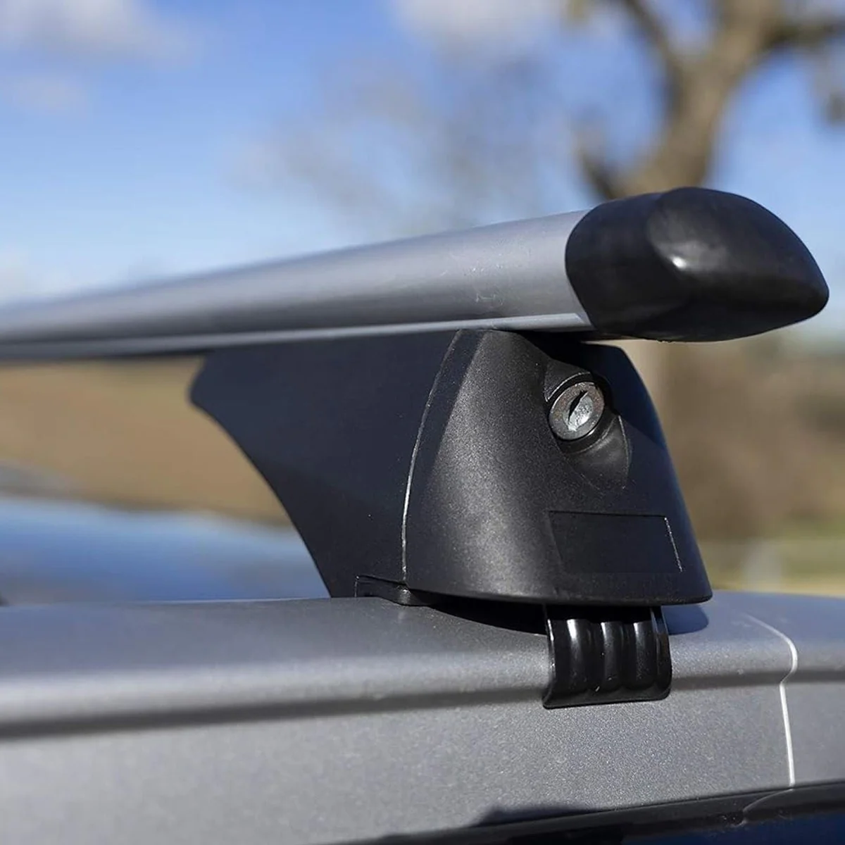 Summit SUM-005 Locking Roof Bars in Aluminium (Pair of) For Cars with Flush Rails - 1.35m, Silver - Image 5