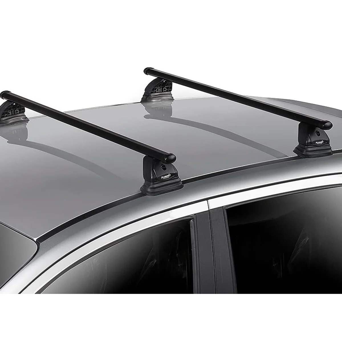 Summit SUP-022  Premium Multi Fit Roof Bars, Black Steel, Set of 2 - Image 2